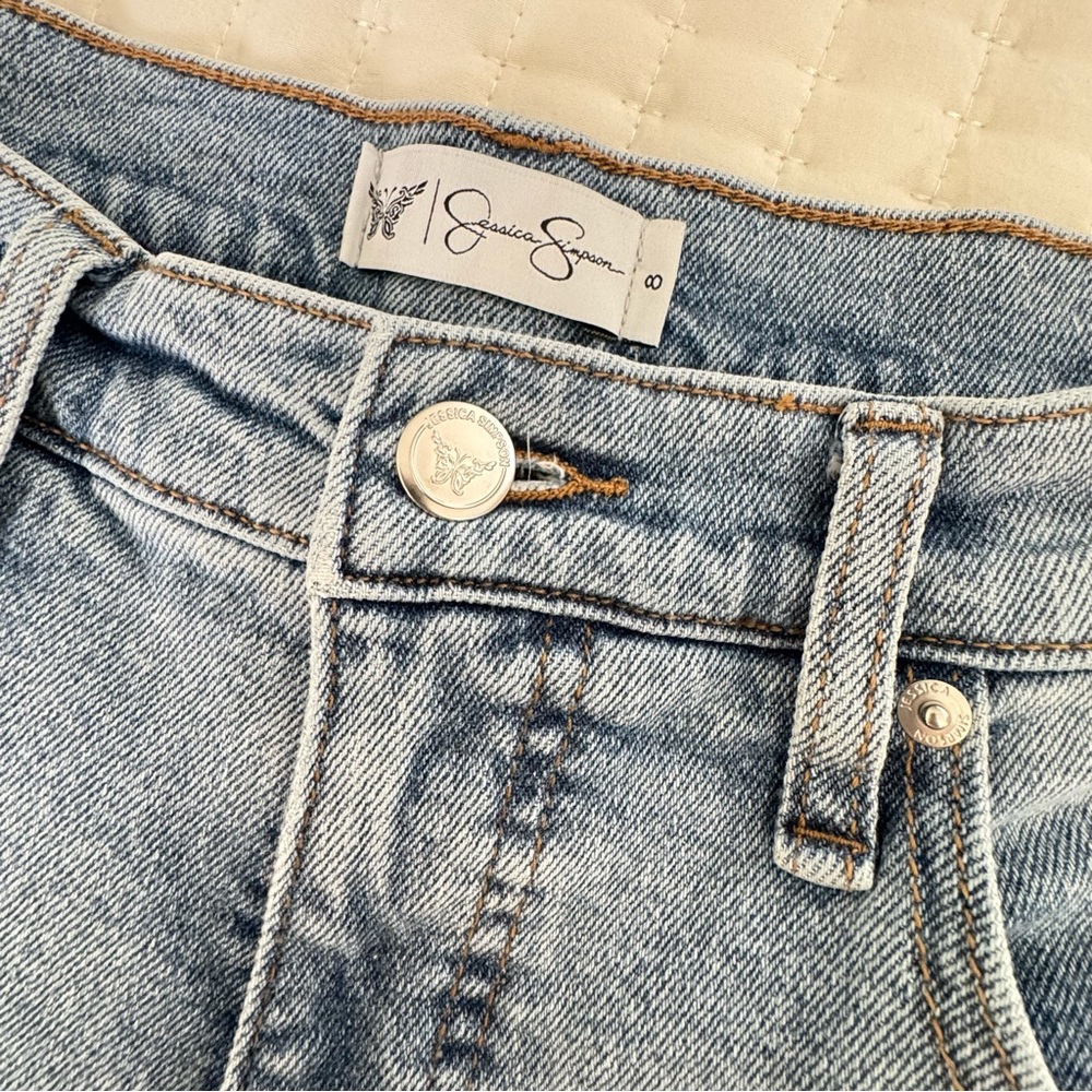 Jessica Simpson Myrtle Barrel Leg Jeans Sz 8 - Picture 4 of 14